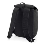 Quadra Vintage Rucksack aus Baumwoll-Canvas, Black 26 x 45 x 16.5 cm, QD615 – Bild 4