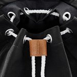 Quadra Vintage Rucksack aus Baumwoll-Canvas, Black 26 x 45 x 16.5 cm, QD615 – Bild 6