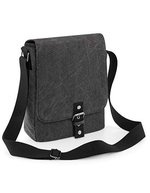 Quadra Vintage Canvas Tablet Reporter Umhängetasche – Vintage Black