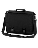Quadra Portfolio Umhängetasche mit Organizer-Sektion – Black