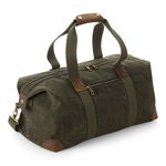 Quadra Waxed Canvas Reisetasche mit Lederakzenten, Black 48 x 26 x 24 cm, QD650 – Bild 3