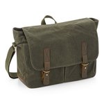 Quadra Heritage Waxed Canvas Messenger Tasche, Desert Sand 34 x 26 x 12 cm, QD653 – Bild 1