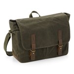 Quadra Heritage Waxed Canvas Messenger Tasche, Desert Sand 34 x 26 x 12 cm, QD653 – Bild 2