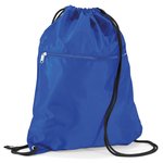Quadra Wasserabweisender Gymsac mit Reißverschluss, Black 40 x 49 cm, QD71 – Bild 3