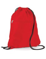 Quadra Wasserabweisender Gymsac mit Reißverschluss – Classic Red