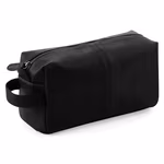 Quadra NuHide® Waschbeutel in Leder-Optik, Black 26 x 13 x 11 cm, QD879 – immagine 3