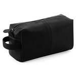 Quadra NuHide® Waschbeutel in Leder-Optik, Black 26 x 13 x 11 cm, QD879 – Bild 3