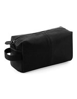 Quadra NuHide® Waschbeutel in Leder-Optik – Black