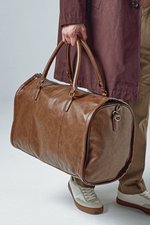 Quadra Vollnarbenleder-Optik Weekender mit Schuhfach, Black 54 x 33 x 29 cm, QD880 – Bild 1