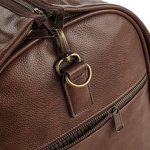 Quadra Vollnarbenleder-Optik Weekender mit Schuhfach, Black 54 x 33 x 29 cm, QD880 – Bild 5