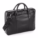 Quadra Borsa Laptop Slimline in similpelle NuHide®, Black 41 x 30 x 7 cm, QD892 – immagine 3
