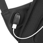 Quadra Sicherheit Rucksack mit USB-Ladeanschluss, Black 30,5 x 46 x 17 cm, QD925 – Bild 7
