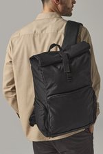 Quadra Roll-Top Rucksack mit USB-Anschluss, Black 31 x 45 x 17 cm, QD995 – Bild 1