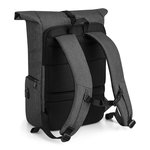 Quadra Roll-Top Rucksack mit USB-Anschluss, Black 31 x 45 x 17 cm, QD995 – Bild 4