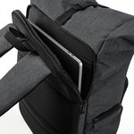 Quadra Roll-Top Rucksack mit USB-Anschluss, Black 31 x 45 x 17 cm, QD995 – Bild 6