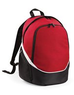 Quadra Sport-Rucksack mit Feucht-Fach und Fächern in – Classic Red/Black/White