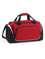 Quadra Geräumige Sporttasche mit Schuhfach, Black/Light Grey 62 x 32 x 30 cm, QS270 – Classic Red/Black/White