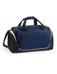 Quadra Sac de sport spacieux avec compartiment à chaussures, Black/Light Grey 62 x 32 x 30 cm, QS270 – French Navy/Black/White