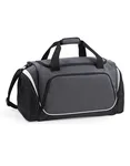 Quadra Sac de sport spacieux avec compartiment à chaussures, Black/Light Grey 62 x 32 x 30 cm, QS270 – Graphite Grey/Black/White