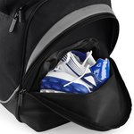 Quadra Pro Team Sporttasche mit Schuhfach, Black/Light Grey 48 x 30 x 27 cm, QS277 – Bild 8