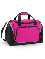 Quadra Pro Team Sporttasche mit Schuhfach, Black/Light Grey 48 x 30 x 27 cm, QS277 – Fuchsia/Black/Light Grey