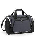 Quadra Pro Team Sporttasche mit Schuhfach, Black/Light Grey 48 x 30 x 27 cm, QS277 – Graphite Grey/Black/White