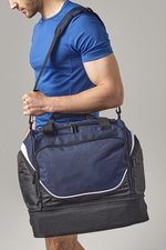Quadra Sport- und Reisetasche mit Belüftungsboden, Black/Light Grey 44 x 39 x 27 cm, QS285 – Bild 1