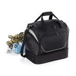 Quadra Sport- und Reisetasche mit Belüftungsboden, Black/Light Grey 44 x 39 x 27 cm, QS285 – Bild 3