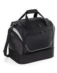 Quadra Sport- und Reisetasche mit Belüftungsboden – Black/Light Grey