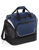 Quadra Sport- und Reisetasche mit Belüftungsboden, Black/Light Grey 44 x 39 x 27 cm, QS285 – French Navy/Black/White