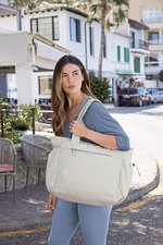 Quadra Recycelte Oversized Reisetasche mit Laptoptasche, Black 50 x 35 x 18 cm, QS303 – Bild 1