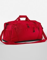 Quadra Recycelte Sporttasche mit Fächern, Black 59 x 26 x 30 cm, QS477 – Pure Red