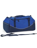 Quadra Sport Holdall 55L mit Schultergurt, Black/Graphite Grey 62 x 30 x 30 cm, QS70 – Bright Royal/French Navy/White