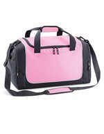 Quadra Sport- und Reisetasche mit Schultergurt, Black/Light Grey 47 x 30 x 27 cm, QS77 – Classic Pink/Graphite Grey/White