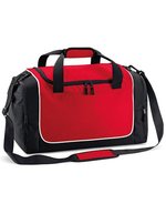 Quadra Sport- und Reisetasche mit Schultergurt, Black/Light Grey 47 x 30 x 27 cm, QS77 – Classic Red/Black/White