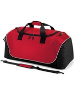 Quadra Geräumige Sporttasche mit Schultergurt, Black/Light Grey 85 x 38 x 35 cm, QS88 – Classic Red/Black/White