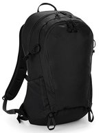 Quadra Ultraleichter 25L Tagesrucksack mit Regenschutz – Black