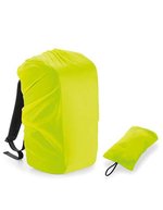 Quadra Wasserdichter Universal Regenschutz 20-30 Liter, Black 31 x 48 x 20 cm, QX501 – Fluorescent Yellow