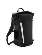 Quadra Wasserdichter Rucksack 25L mit Rollverschluss – Black/Black