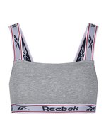 Reebok Crop Top Krystal mit herausnehmbaren Polstern – Grey Marl