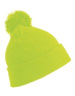 Result Winter Essentials Pom Pom Beanie aus schwerem Polyacryl – Fluorescent Yellow