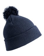 Result Winter Essentials Pom Pom Beanie aus schwerem Polyacryl, Bottle One Size, RC028 – Blu navy