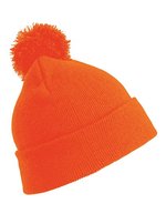 Result Winter Essentials Junior Pom Pom Beanie aus Polyacryl – Fluorescent Orange