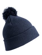 Result Winter Essentials Junior Pom Pom Beanie aus Polyacryl, Black One Size, RC028J – Blu navy