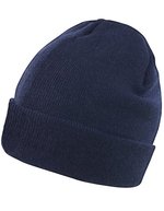Result Winter Essentials Leichte Thinsulate-Mütze mit Umschlag – Navy