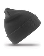 Result Winter Essentials Wollene Skimütze mit doppelter Verarbeitung – Grey
