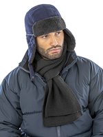 Result Winter Essentials Ocean Trapper Mütze mit Ohrenschützern, Black/Grey L/XL, RC32 – Bild 1