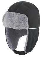 Result Winter Essentials Ocean Trapper Mütze mit Ohrenschützern – Black/Grey