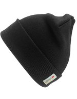 Result Winter Essentials Thinsulate™ Wollige Ski Mütze Schwarz – Black