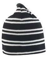Result Winter Essentials Wendbarer Beanie mit Kontraststreifen – Black/White/Black